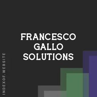 Francesco Gallo Solutions | Indexof