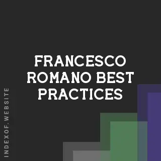 Francesco Romano Best Practices | Indexof