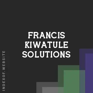 Francis Kiwatule Solutions | Indexof