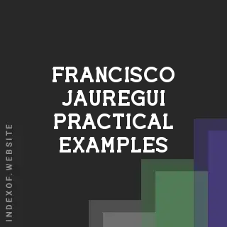 Francisco Jauregui Practical Examples | Indexof
