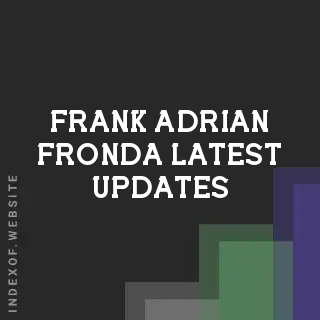 Frank Adrian Fronda Latest Updates | Indexof