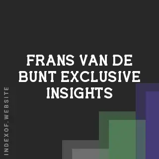 Frans van de Bunt Exclusive Insights | Indexof