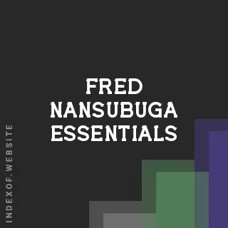 Fred Nansubuga Essentials | Indexof