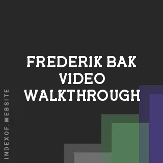 Frederik Bak Video Walkthrough | Indexof