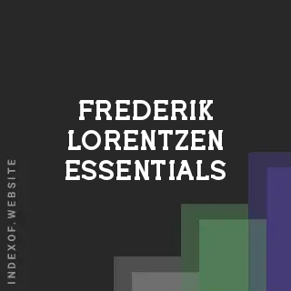 Frederik Lorentzen Essentials | Indexof