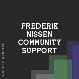 Frederik Nissen Community Support | Indexof
