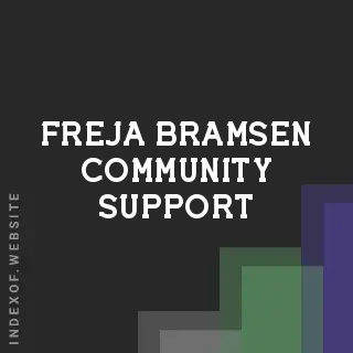 Freja Bramsen Community Support | Indexof