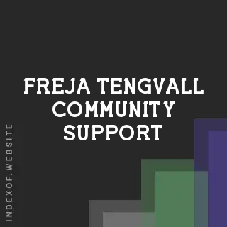 Freja Tengvall Community Support | Indexof