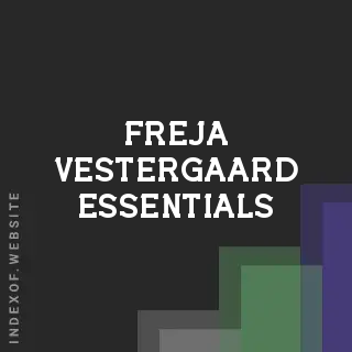 Freja Vestergaard Essentials | Indexof