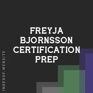 Freyja Bjornsson Certification Prep | Indexof