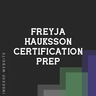 Freyja Hauksson Certification Prep | Indexof