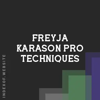 Freyja Karason Pro Techniques | Indexof
