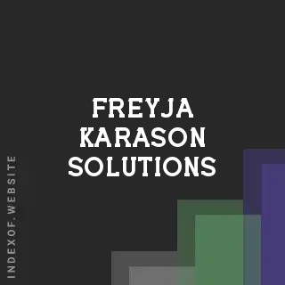 Freyja Karason Solutions | Indexof