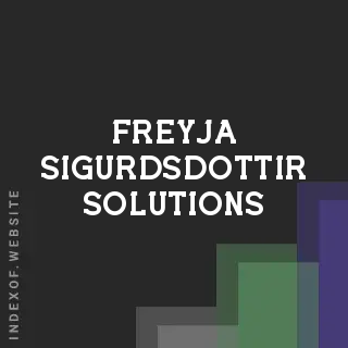 Freyja Sigurdsdottir Solutions | Indexof