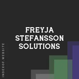 Freyja Stefansson Solutions | Indexof
