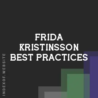 Frida Kristinsson Best Practices | Indexof
