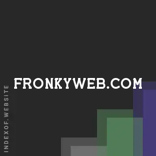 fronkyweb.com by Arnar Karadottir site -  Indexof