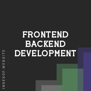 frontend backend development | Indexof