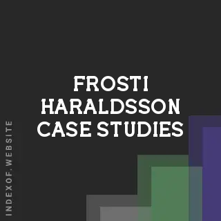 Frosti Haraldsson Case Studies | Indexof