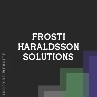 Frosti Haraldsson Solutions | Indexof