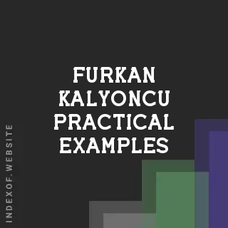 Furkan Kalyoncu Practical Examples | Indexof