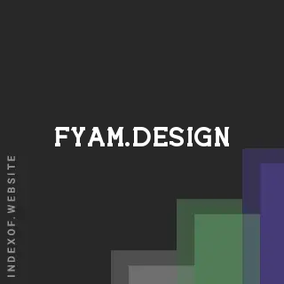 fyam.design by Haydar Karatas site -  Indexof