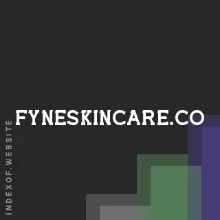 fyneskincare.co by Iina Leiviska site -  Indexof