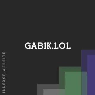 gabik.lol by Valentin Ene site -  Indexof