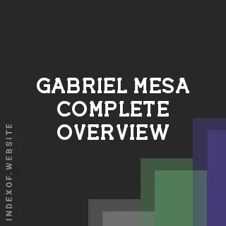 Gabriel Mesa Complete Overview | Indexof