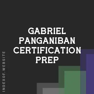 Gabriel Panganiban Certification Prep | Indexof