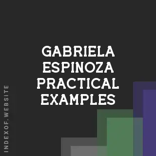 Gabriela Espinoza Practical Examples | Indexof