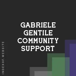 Gabriele Gentile Community Support | Indexof