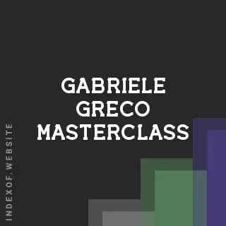 Gabriele Greco Masterclass | Indexof