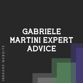 Gabriele Martini Expert Advice | Indexof