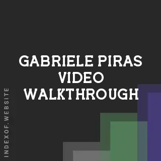 Gabriele Piras Video Walkthrough | Indexof