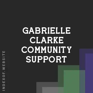 Gabrielle Clarke Community Support | Indexof