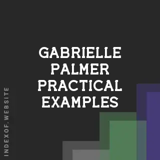 Gabrielle Palmer Practical Examples | Indexof