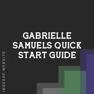 Gabrielle Samuels Quick Start Guide | Indexof