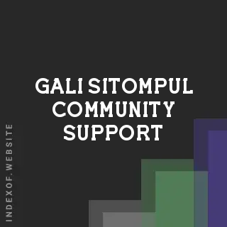 Gali Sitompul Community Support | Indexof