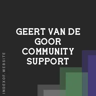 Geert van de Goor Community Support | Indexof
