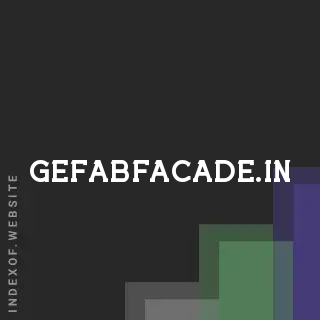 gefabfacade.in by Juho Nykanen site -  Indexof