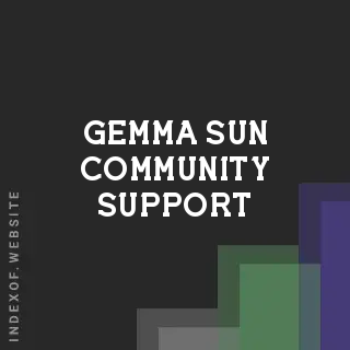 Gemma Sun Community Support | Indexof