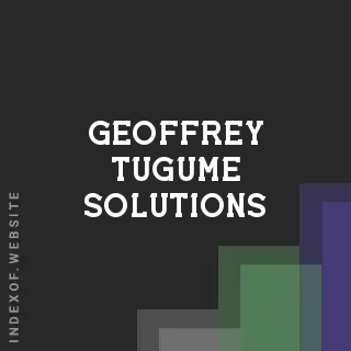 Geoffrey Tugume Solutions | Indexof