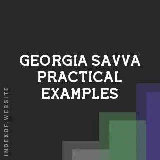 Georgia Savva Practical Examples | Indexof