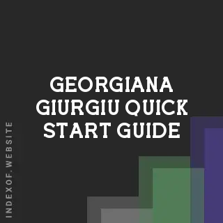 Georgiana Giurgiu Quick Start Guide | Indexof