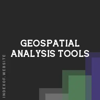 geospatial analysis tools | Indexof