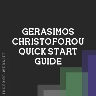 Gerasimos Christoforou Quick Start Guide | Indexof