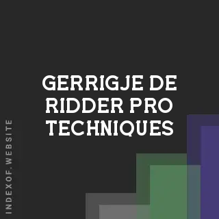 Gerrigje de Ridder Pro Techniques | Indexof