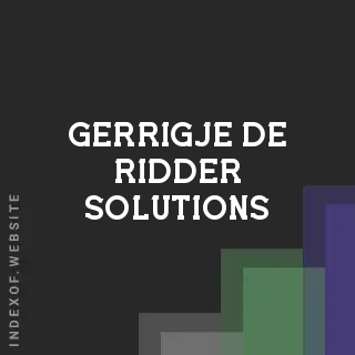 Gerrigje de Ridder Solutions | Indexof