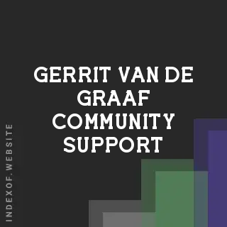 Gerrit van de Graaf Community Support | Indexof